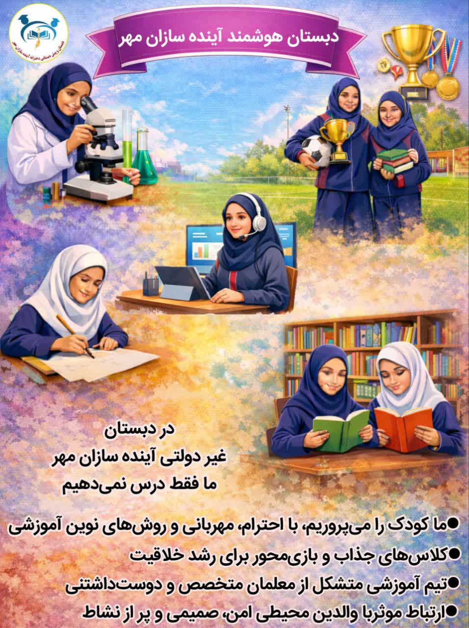 تصویر دبستان هوشمند آینده سازان مهر مشهد - سامانه مدیریت مدرسه کلاس‌نت